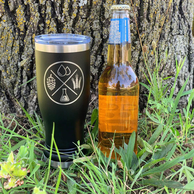 20 oz stainless steel beer pilner personalized logo