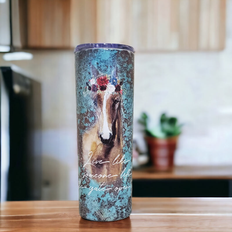20 oz sublimated skinny tumbler