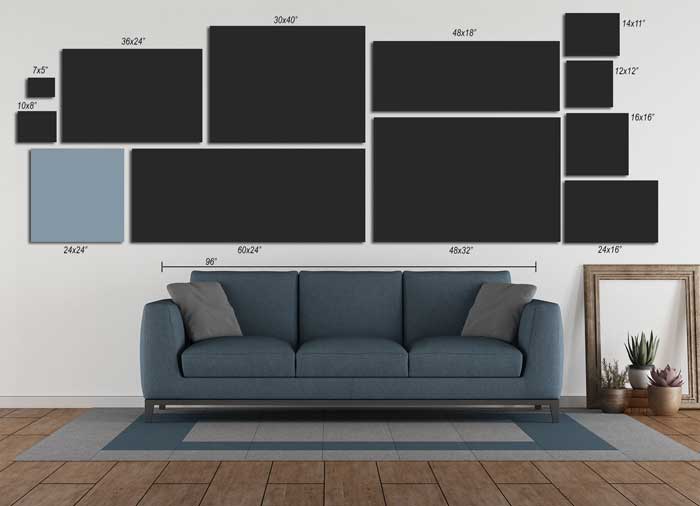 Personalized Golden Hour Dandelion  Field Family Canvas Wall Art with Custom Wood Name Sign