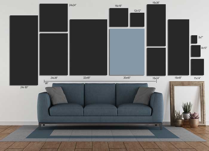 Personalized Golden Hour Dandelion  Field Family Canvas Wall Art with Custom Wood Name Sign