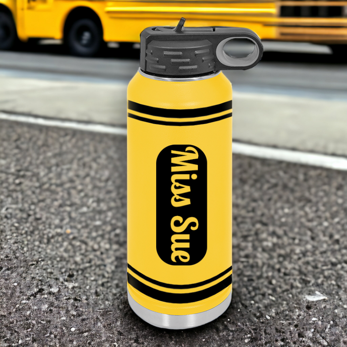 Vibrant Name Personalized Insulated 12 oz. Water Bottle