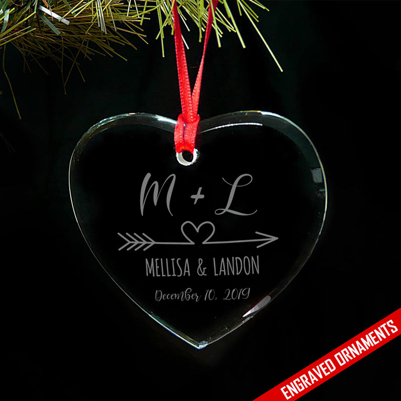 Engraved Glass Ornament