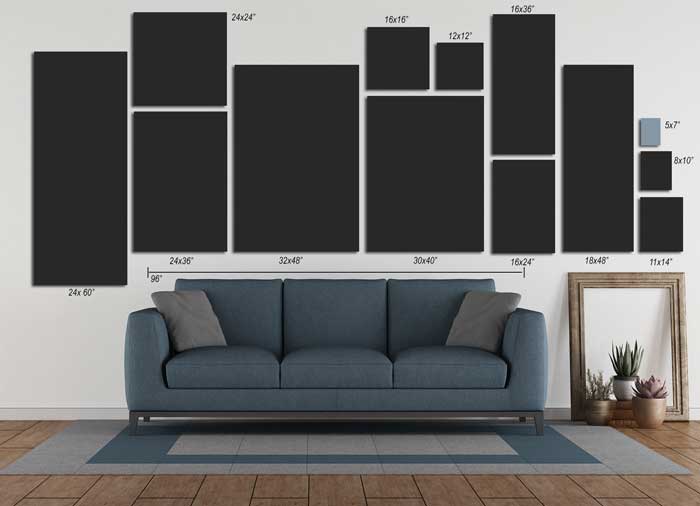 Personalized Golden Hour Dandelion  Field Family Canvas Wall Art with Custom Wood Name Sign