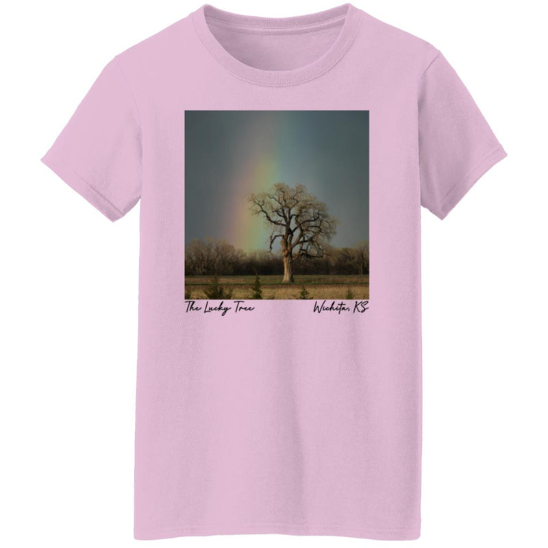 The Lucky Tree Under a Rainbow Women's T-Shirt