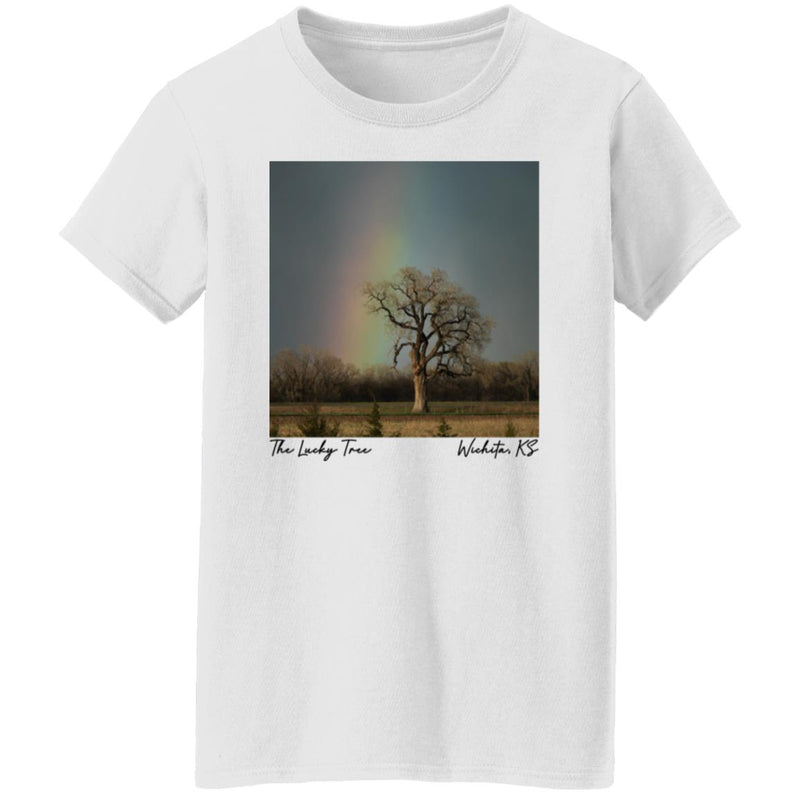 The Lucky Tree Under a Rainbow Women's T-Shirt