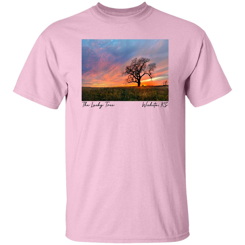 The Lucky Tree at Sunset Men's T-Shirt