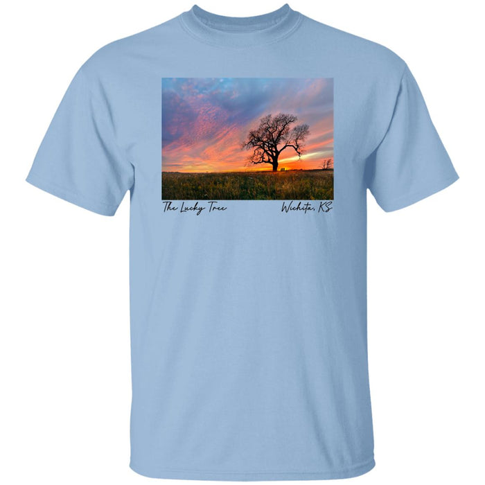 The Lucky Tree at Sunset Men's T-Shirt