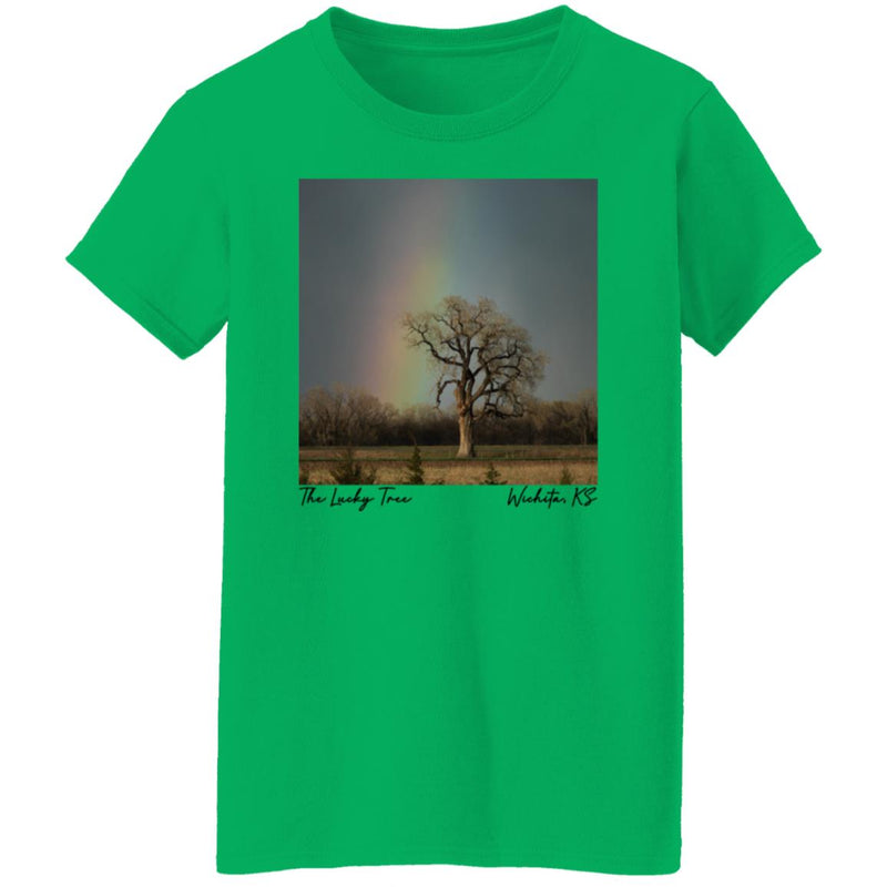 The Lucky Tree Under a Rainbow Women's T-Shirt
