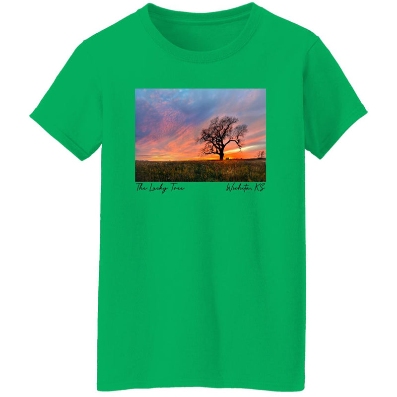 The Lucky Tree at Sunset Women's T-Shirt