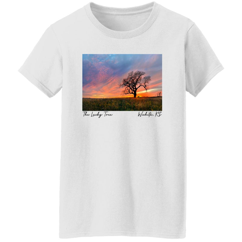 The Lucky Tree at Sunset Women's T-Shirt