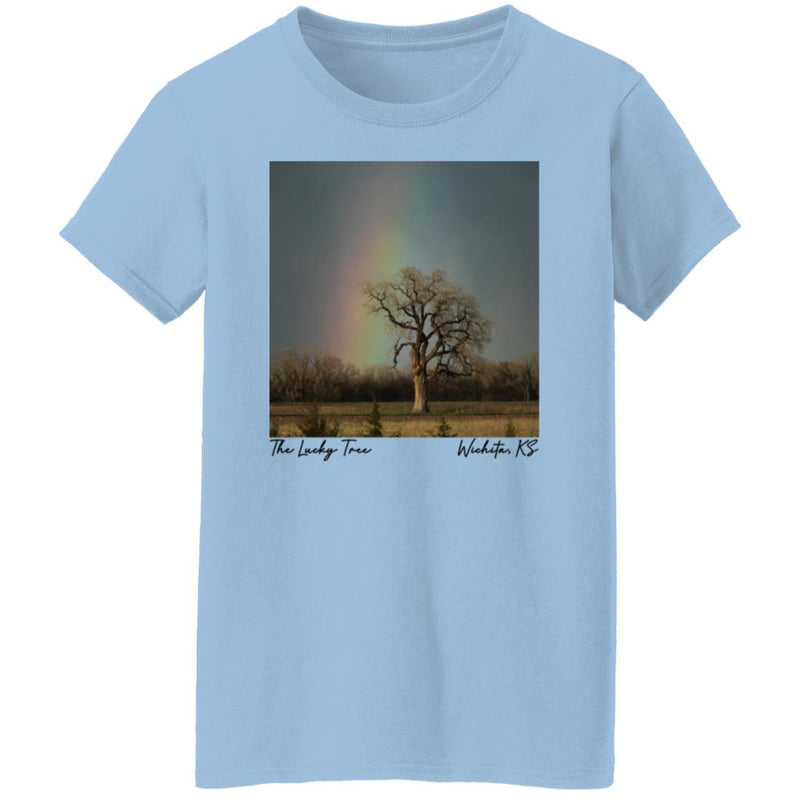 The Lucky Tree Under a Rainbow Women's T-Shirt
