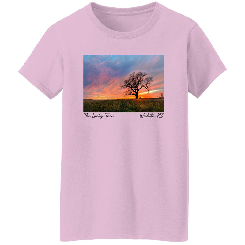 The Lucky Tree at Sunset Women's T-Shirt