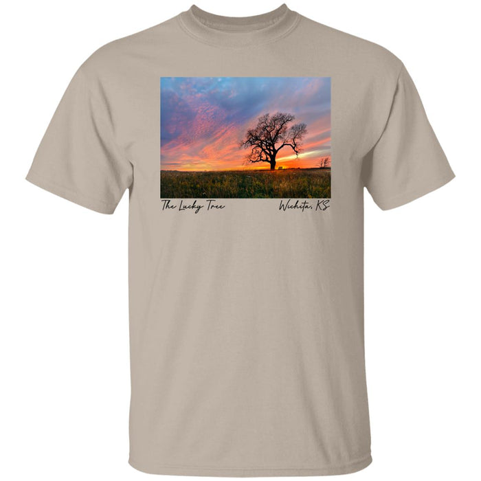 The Lucky Tree at Sunset Men's T-Shirt