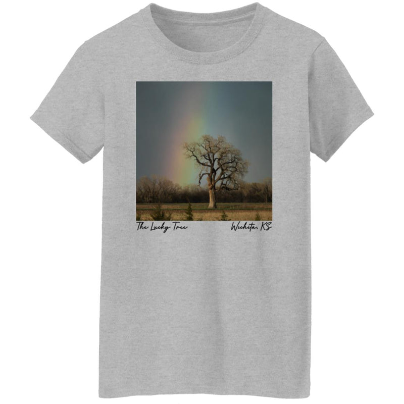 The Lucky Tree Under a Rainbow Women's T-Shirt