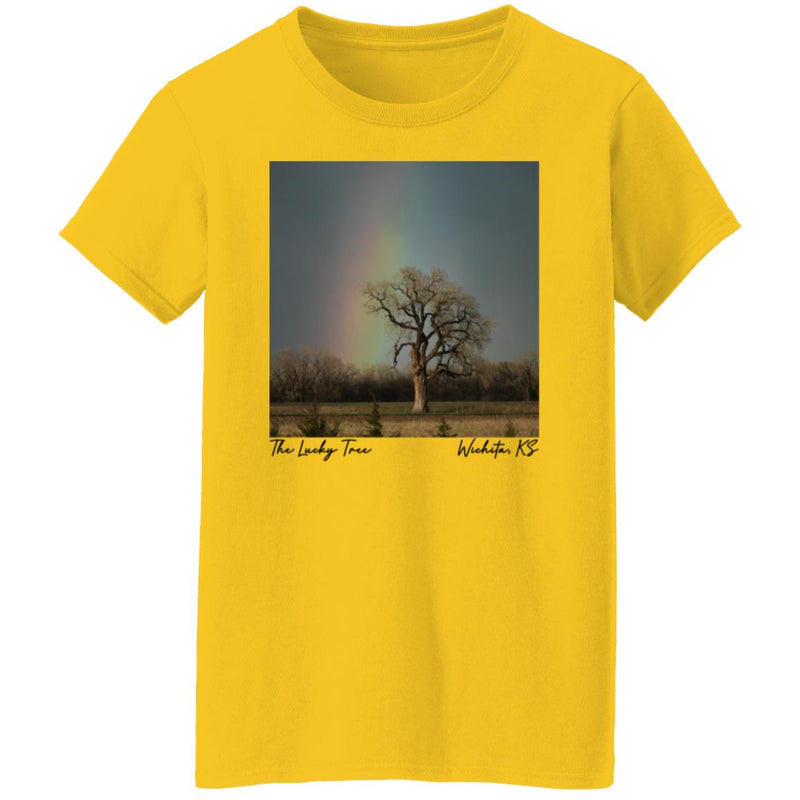 The Lucky Tree Under a Rainbow Women's T-Shirt