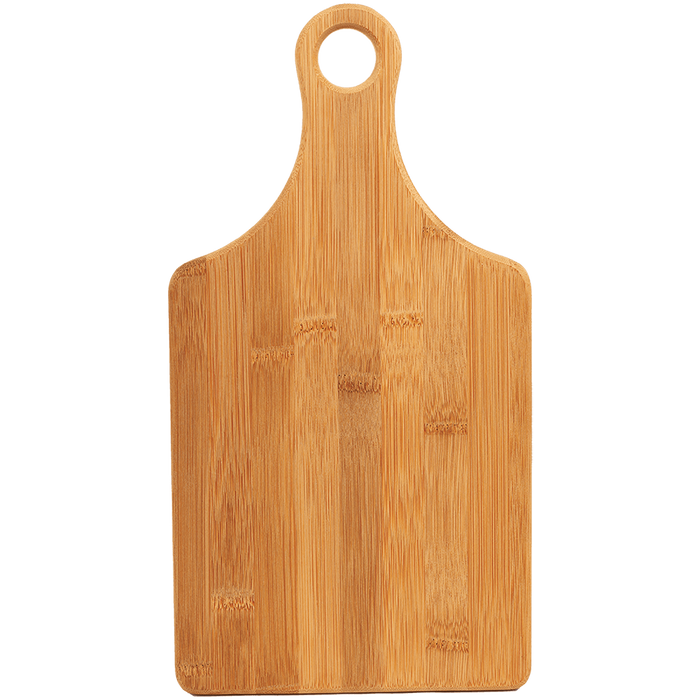 Personalized Laser Engraved Bamboo Paddle Cutting Boards