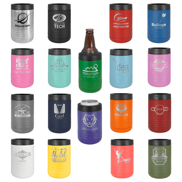 Engraved Beverage Holder for Cans and Bottles