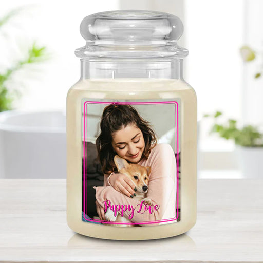 Personalized Custom Label Jar Candle