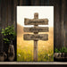 Personalized Golden Hour Field Canvas Wall Art - Large and Extra Large Sizes