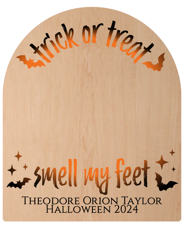 Trick or Treat, Smell My Feet - Customized Baby Footprint Keepsake