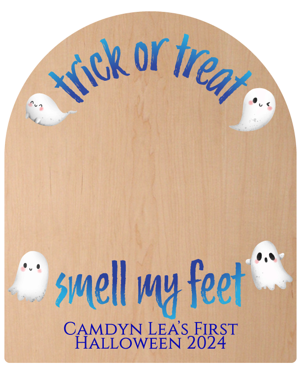 Trick or Treat, Smell My Feet - Customized Baby Footprint Keepsake