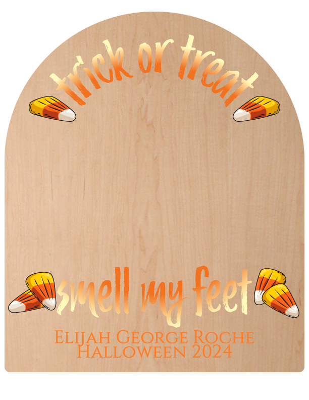Trick or Treat, Smell My Feet - Customized Baby Footprint Keepsake