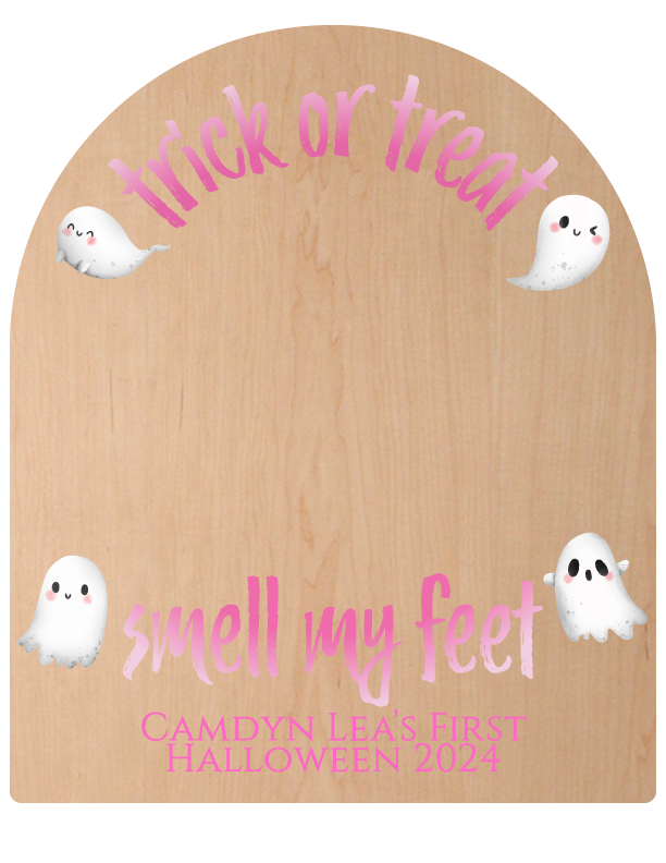 Trick or Treat, Smell My Feet - Customized Baby Footprint Keepsake