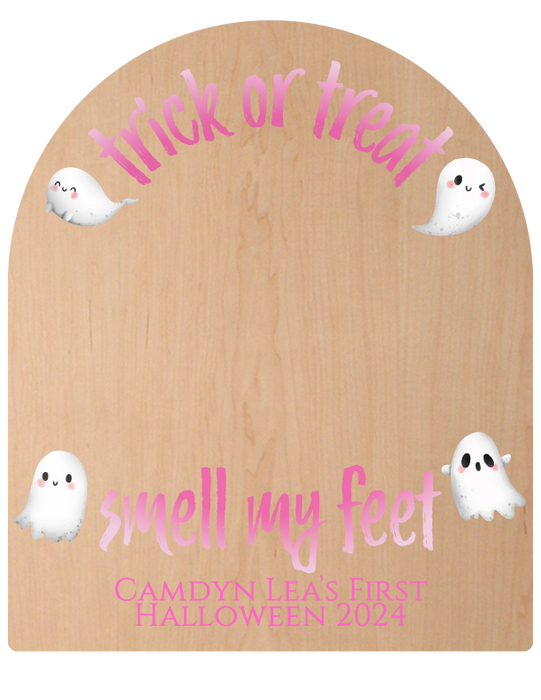 Trick or Treat, Smell My Feet - Customized Baby Footprint Keepsake