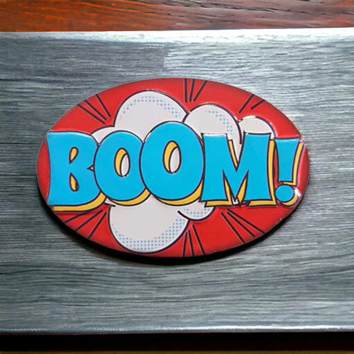 boom super hero comic book magnet