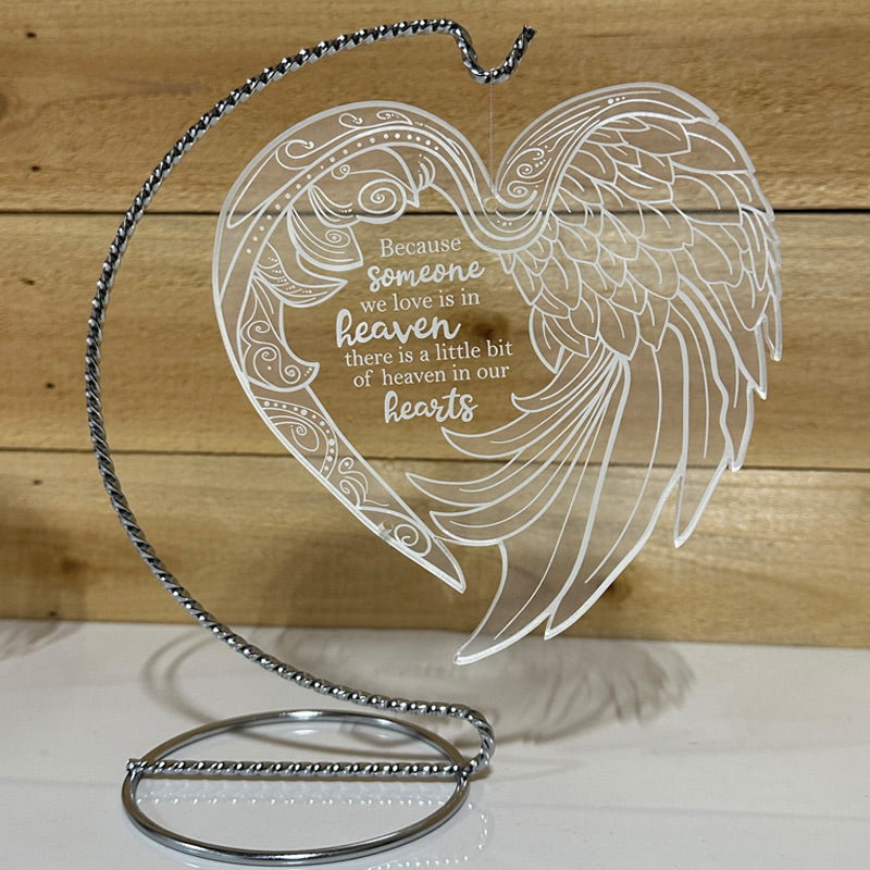 Personalized Half of My Heart is in Heaven Memorial Gift