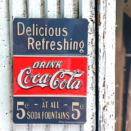 old fashioned drink coca-cola 5 cent refrigerator magnet