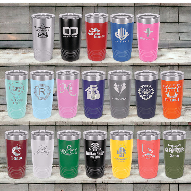 polar camel 20 oz tumblers laser engraved personalized