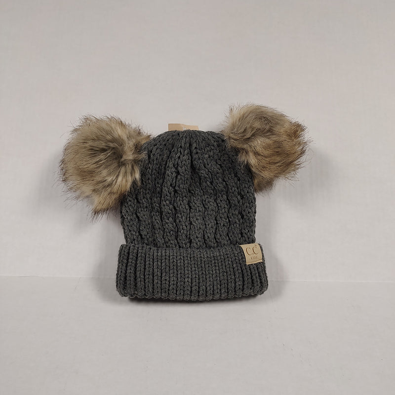 Cute CC Children's Double Pom Beanie