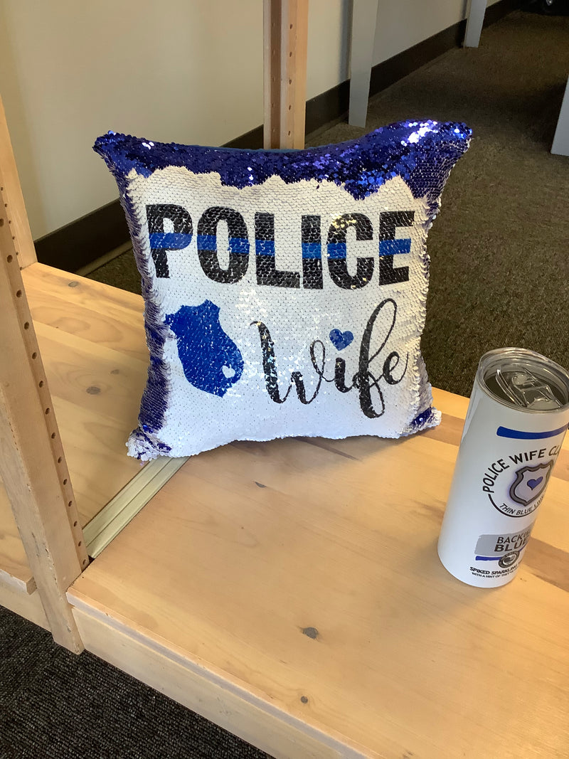 Sublimated Sequin Mermaid and Burlap Ruffle Pillows