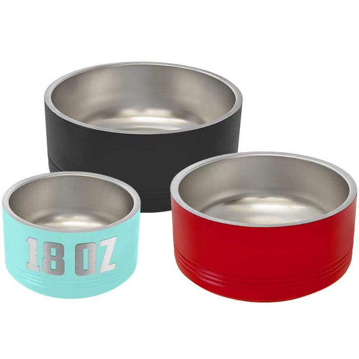 Personalized Insulated Pet Cat and Dog Bowl