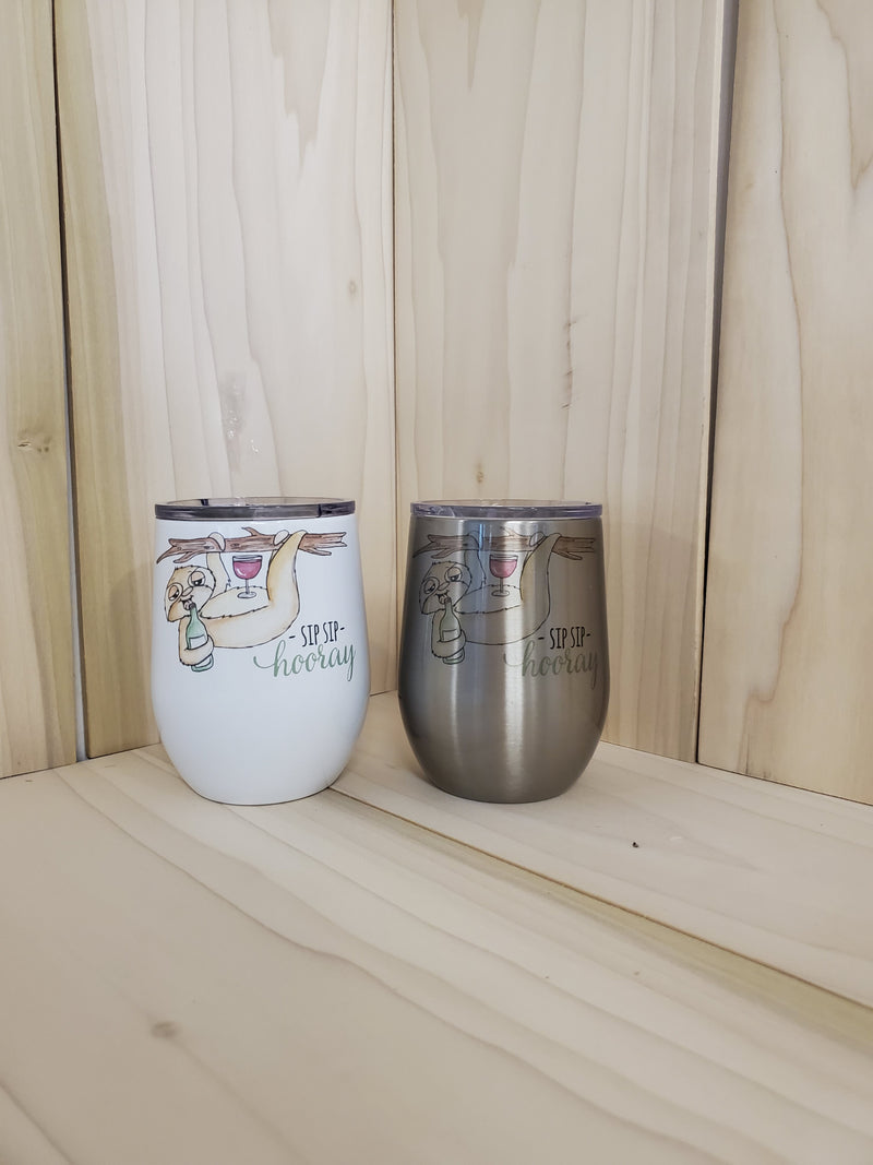 Sublimated 12oz Wine cup