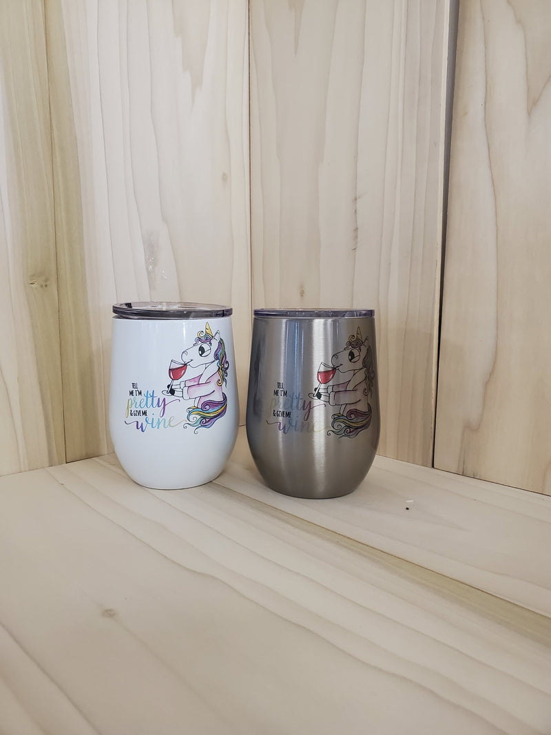 Sublimated 12oz Wine cup