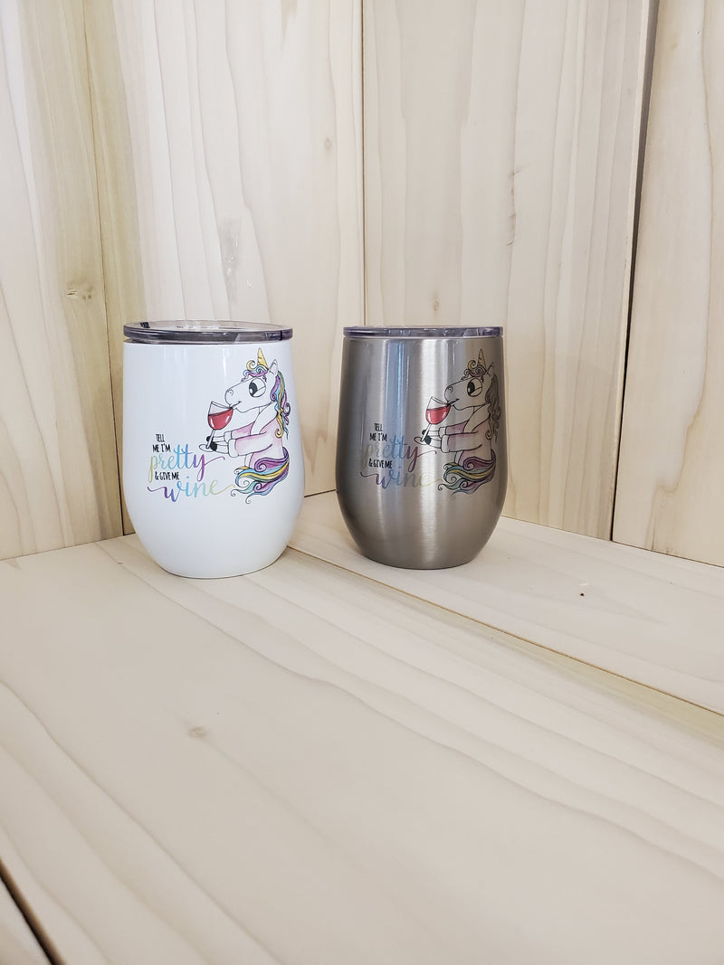 Sublimated 12oz Wine cup