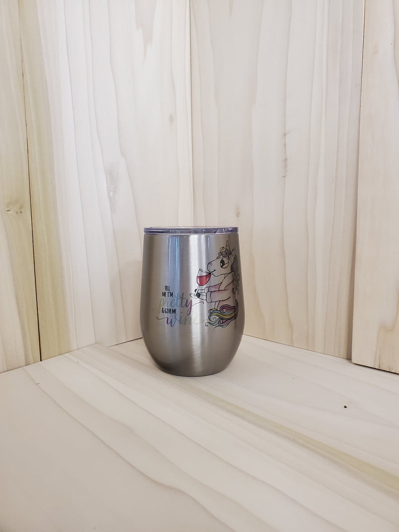 Sublimated 12oz Wine cup