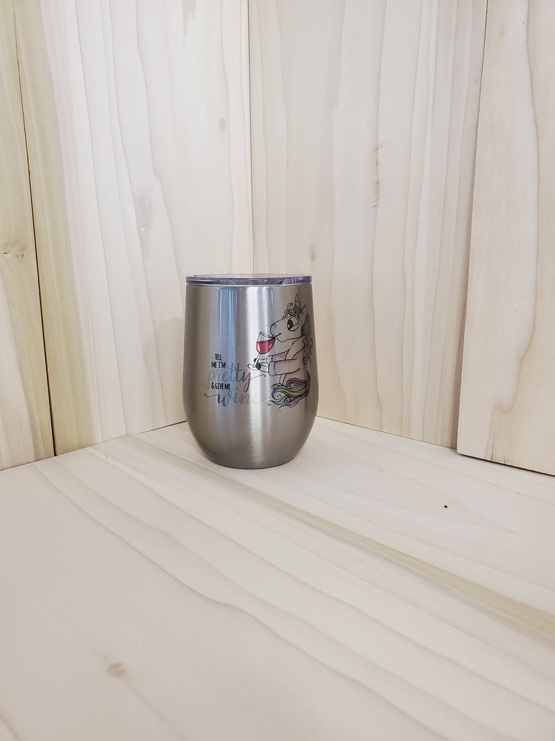Sublimated 12oz Wine cup
