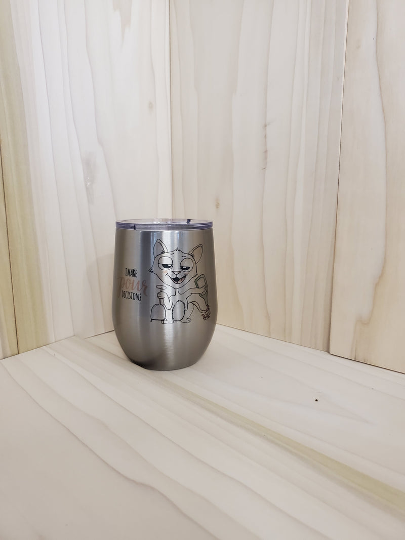 Sublimated 12oz Wine cup