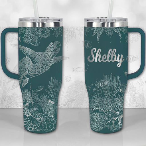  GAM Personalized Insulated Coffee Mug - Laser Engraved - 10 oz  Coffee Mug - Stainless Steel Customizable Tumbler with Handle Birthday  Monogram Coffee Mug with Name Custom Gift for Bridal Party