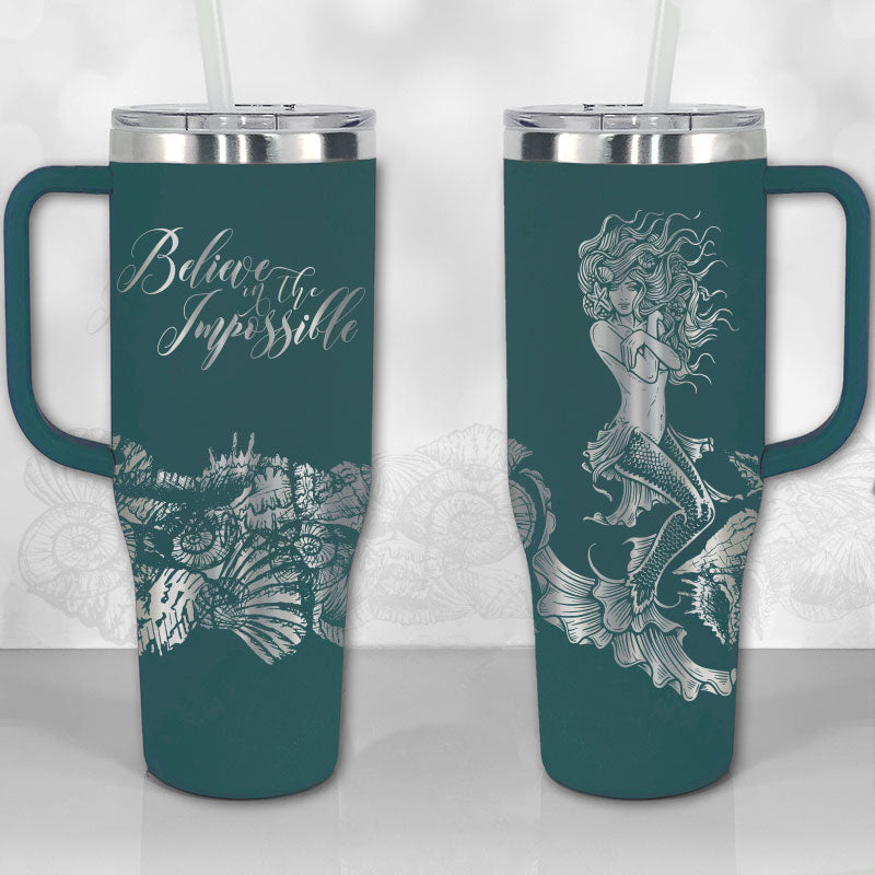 Personalized 40 oz Tumbler with Handle