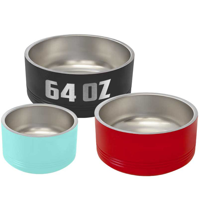 Personalized Insulated Pet Cat and Dog Bowl