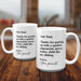 15 oz large funny coffee mug for dad from his favorite child! "Dear Dad, Thanks for putting up with a spoiled, ungrateful, messy, bratty child like my sibling. Love, your favorite.