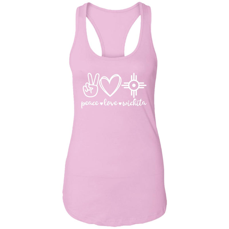 Peace Love Wichita Racerback Tank Top