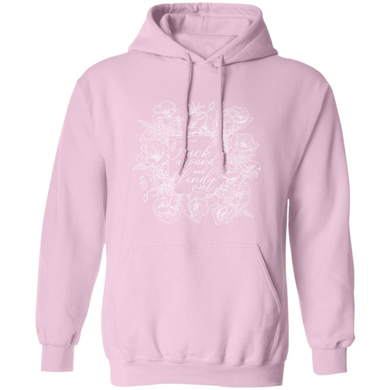 FAFO Fuck Around and Find Out Script Poppies Flower Hoodie
