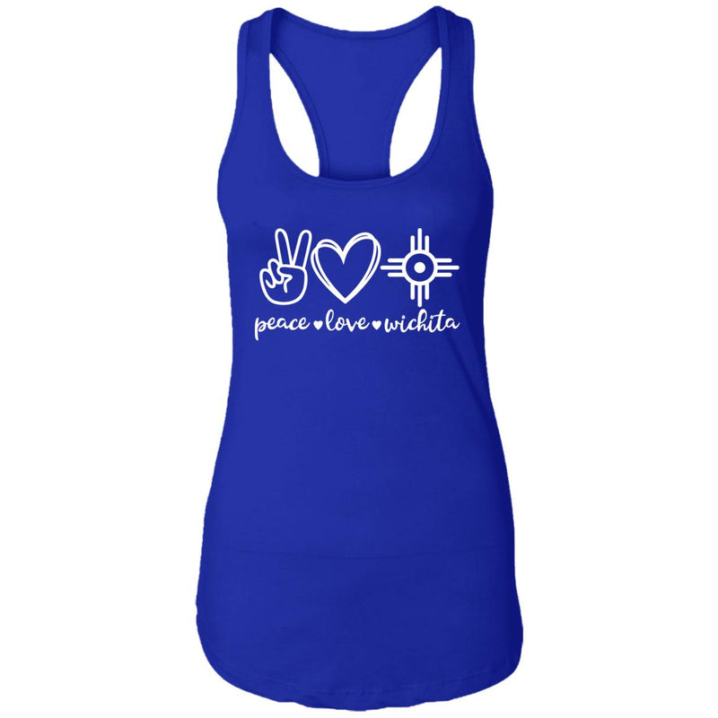 Peace Love Wichita Racerback Tank Top
