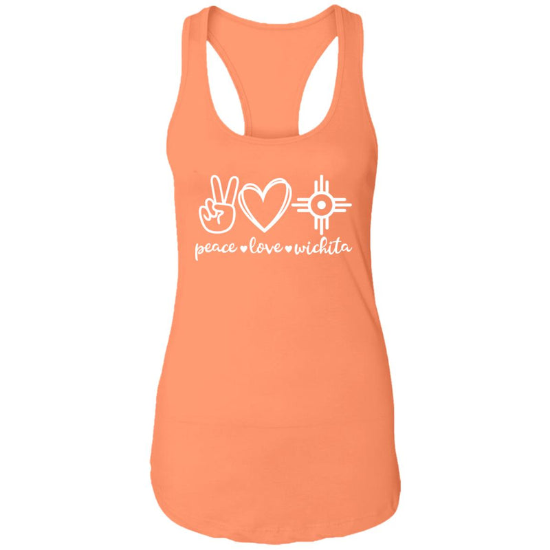 Peace Love Wichita Racerback Tank Top