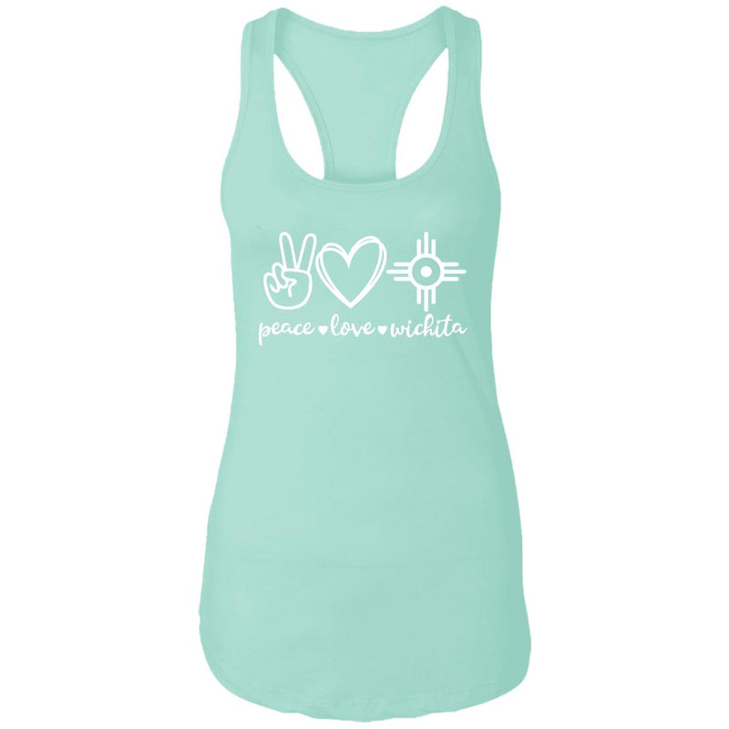 Peace Love Wichita Racerback Tank Top